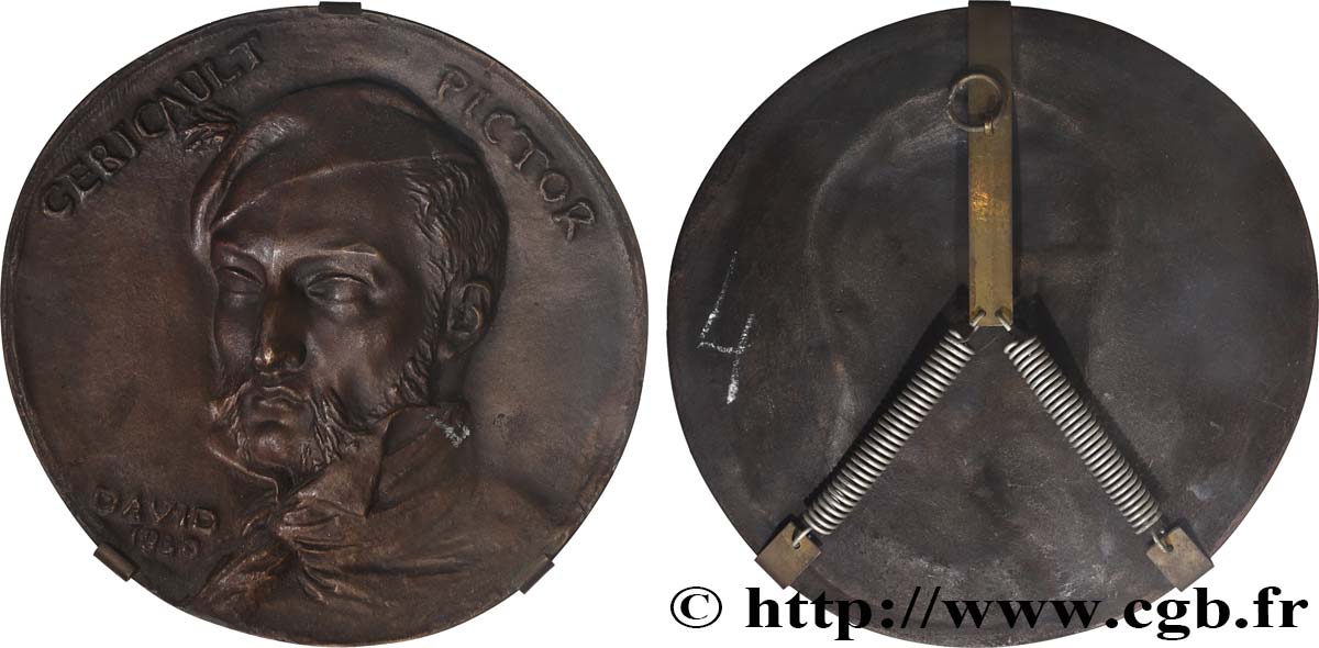 ARTISTES : GRAVEURS, PEINTRES, SCULPTEURS Fonte, Théodore Géricault par David d’Angers SUP