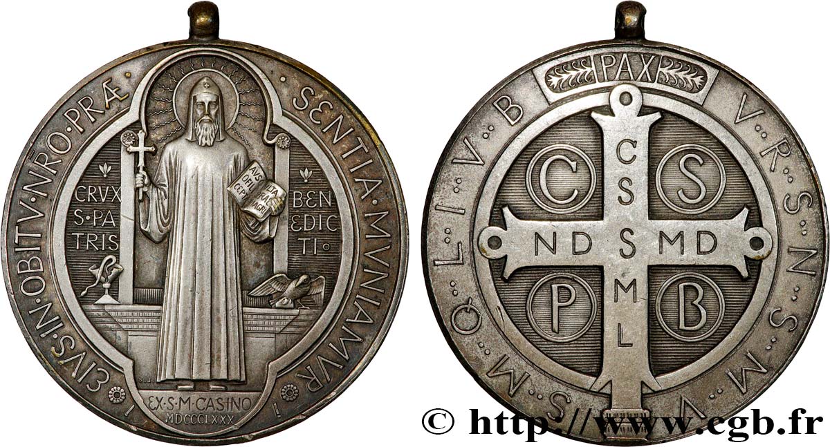VATIKANSTAAT UND KIRCHENSTAAT Médaille de Saint Benoit fVZ