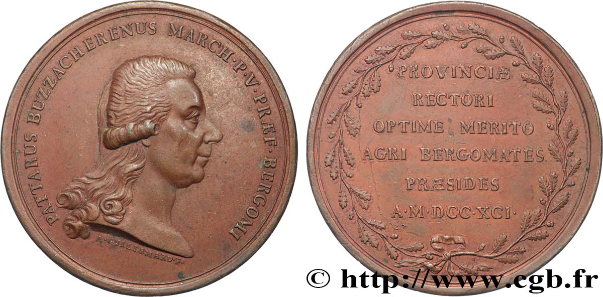 ITALIEN Médaille, Marquis de Pattarus Buzzacherenus fVZ