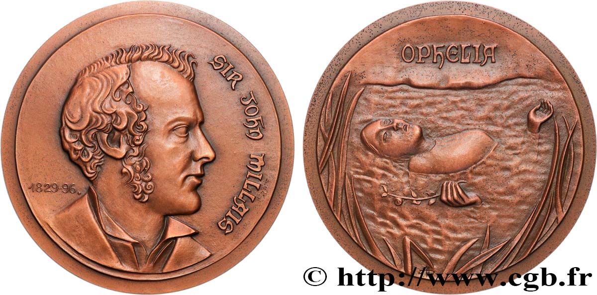 ARTISTES : MUSICIENS, PEINTRES, SCULPTEURS Médaille, John Everett Millais, n°2 VZ