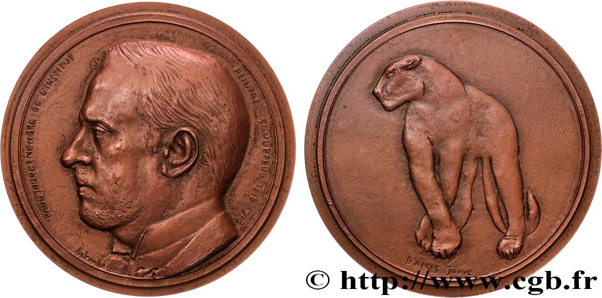 ARTISTES : GRAVEURS, PEINTRES, SCULPTEURS Médaille, Paul Jouve, n°1 SUP