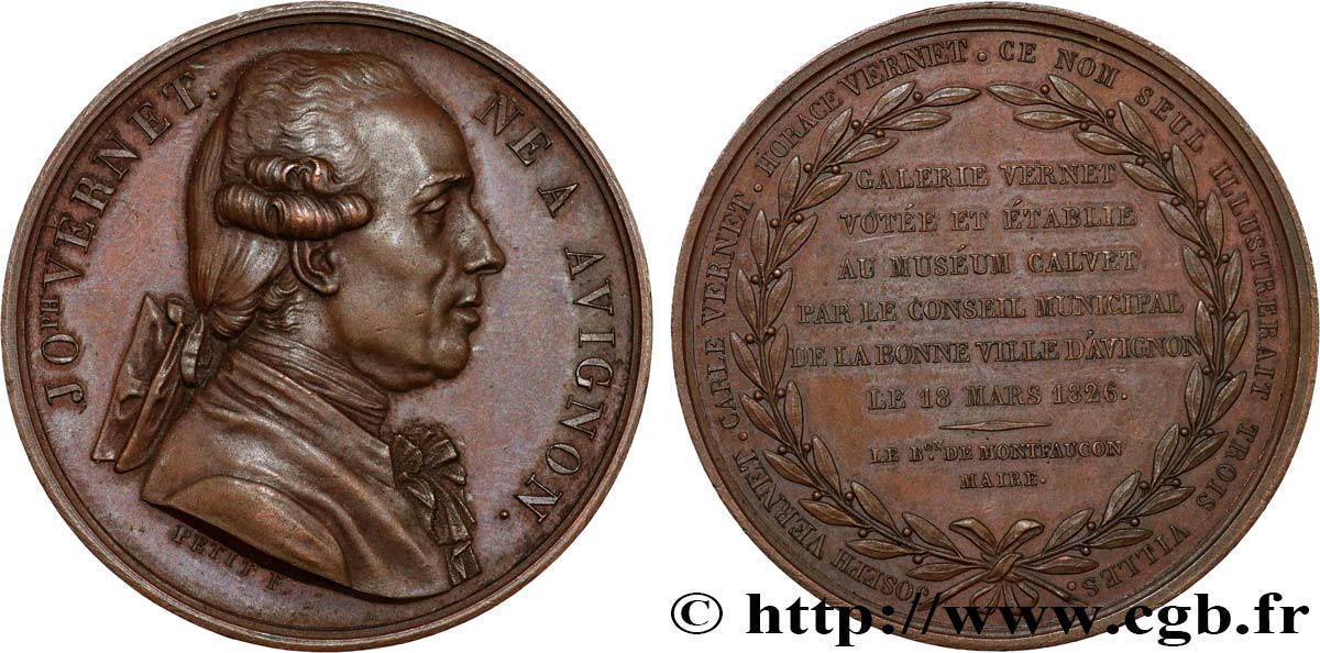 KARL X Médaille, Joseph Vernet VZ