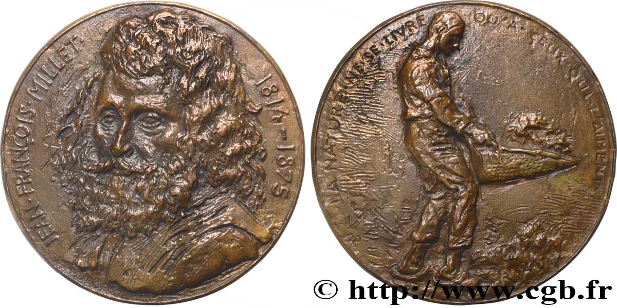 ARTISTS : MUSICIANS, PAINTERS, SCULPTORS Médaille, Jean-François Millet, n°1 AU