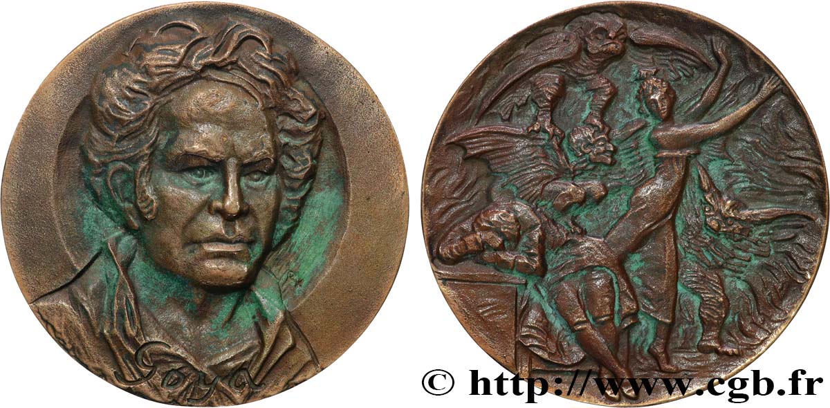 ARTISTES : MUSICIENS, PEINTRES, SCULPTEURS Médaille, Francisco de Goya SS