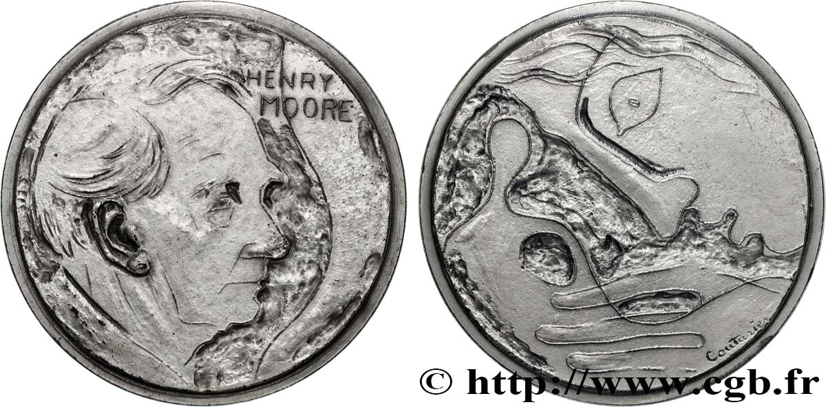 ARTISTS : MUSICIANS, PAINTERS, SCULPTORS Médaille, Henry Moore, n°1 AU