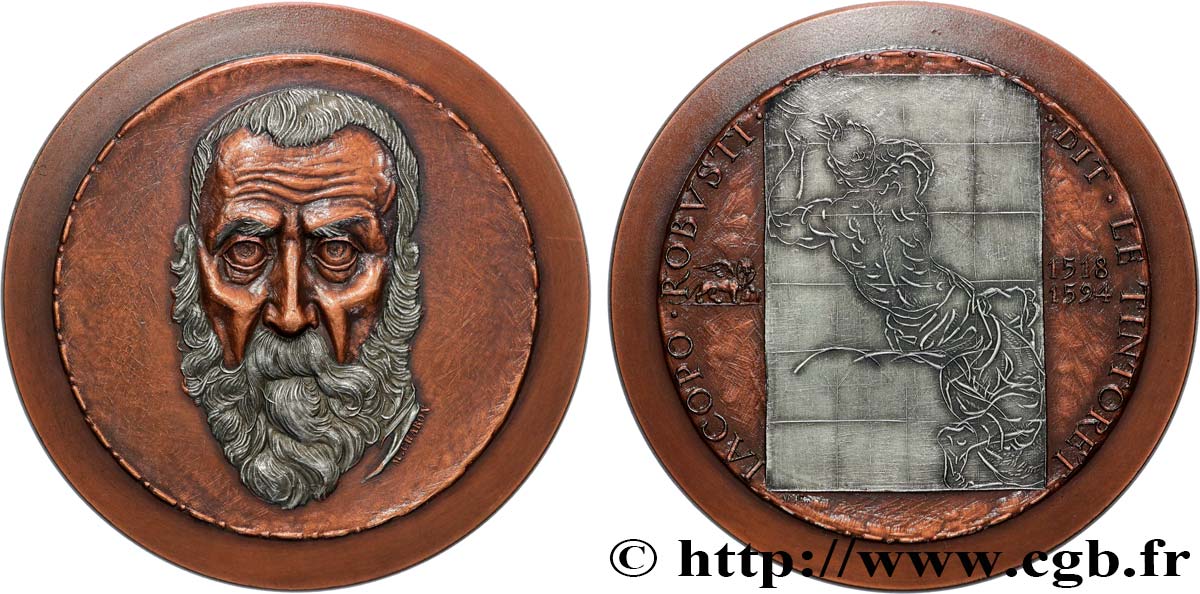 ARTISTS : MUSICIANS, PAINTERS, SCULPTORS Médaille, Jacopo Robusti dit Le Tintoret, n°2 AU