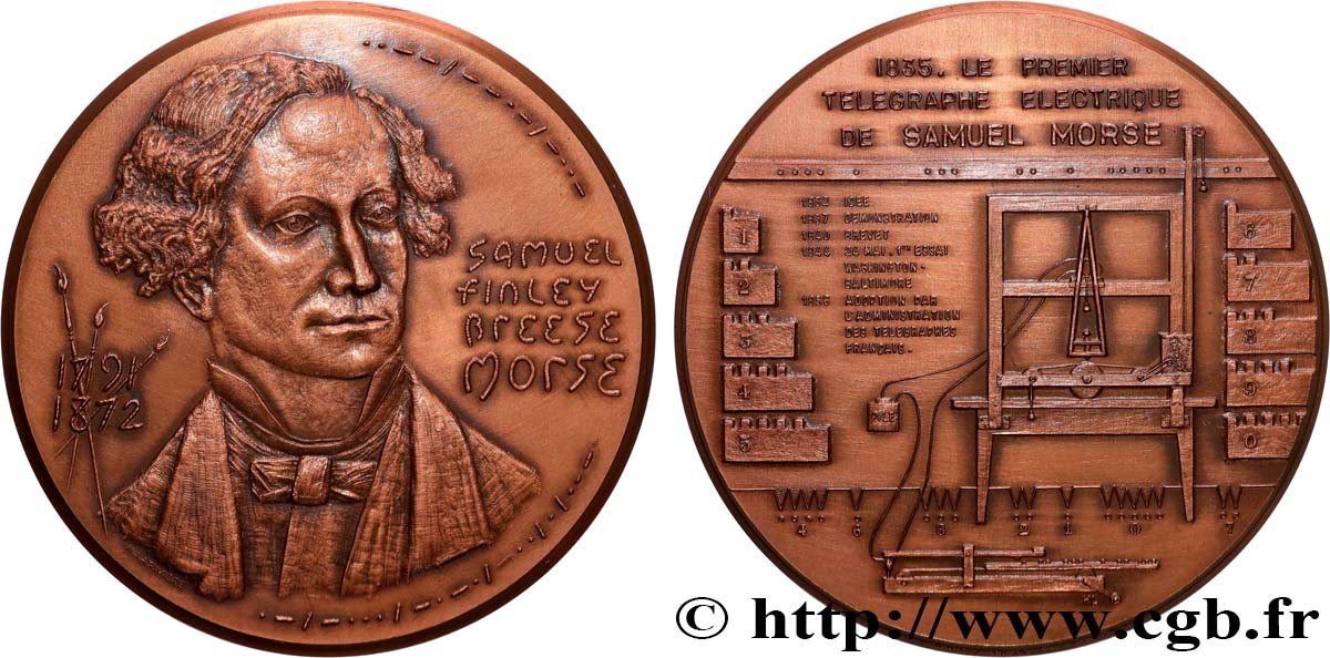 SCIENCES & SCIENTIFIQUES Médaille, Samuel Finley Breese Morse, n°21 AU