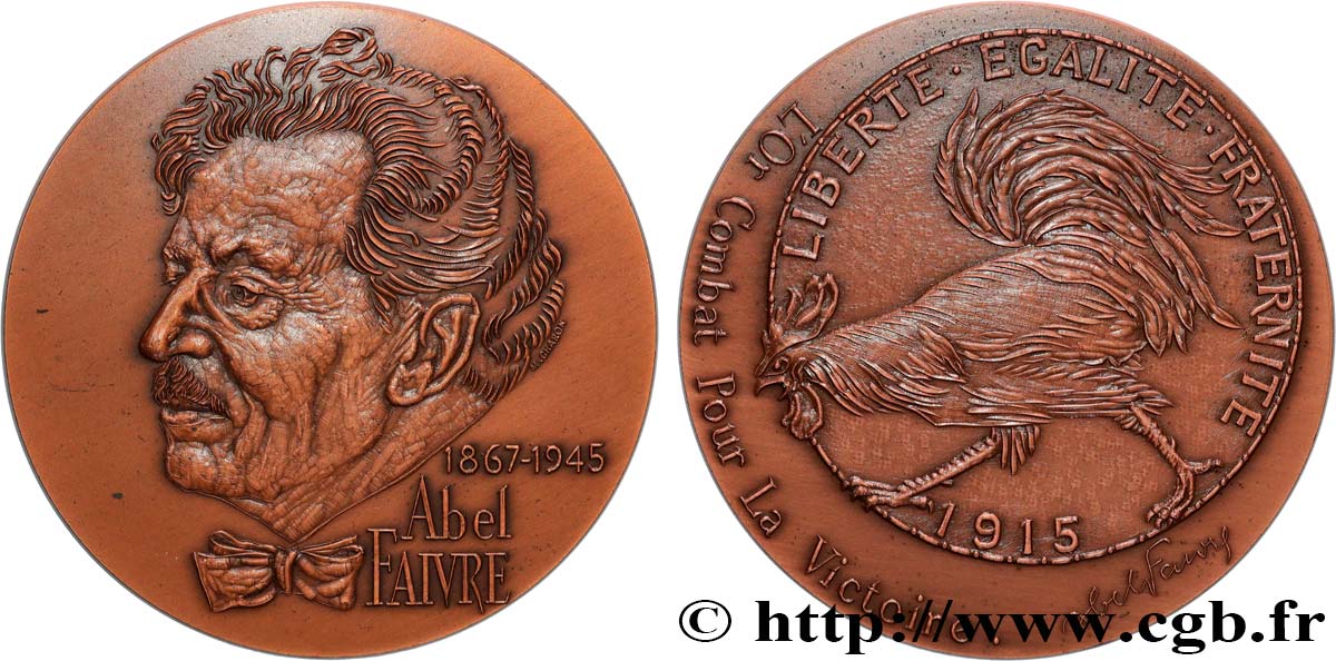 ARTISTES : MUSICIENS, PEINTRES, SCULPTEURS Médaille, Abel Faivre, n°1 SUP