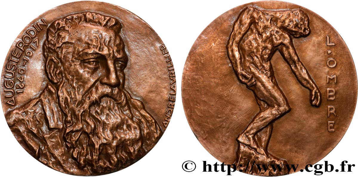 ARTISTES : GRAVEURS, PEINTRES, SCULPTEURS Médaille, Auguste Rodin SUP