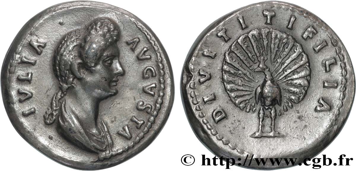 IULIA TITI Médaille, Reproduction d’un aureus de Julia Titi, fils de Titus et femme de Domitien, Exemplaire Editeur VZ