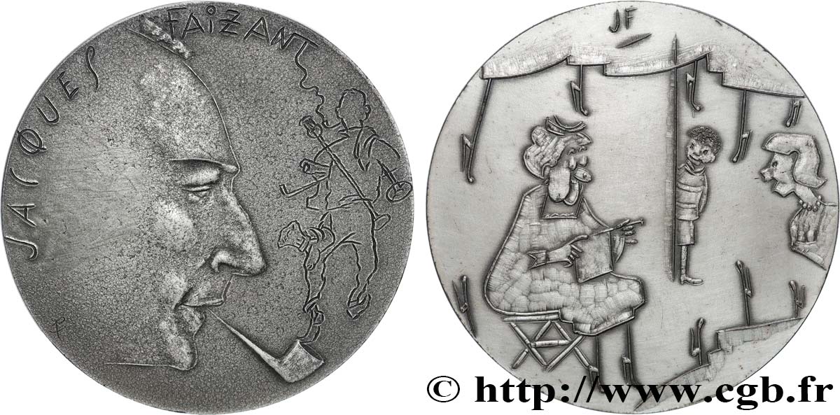 ARTISTS : MUSICIANS, PAINTERS, SCULPTORS Médaille, Jacques Faizant, n°8 AU