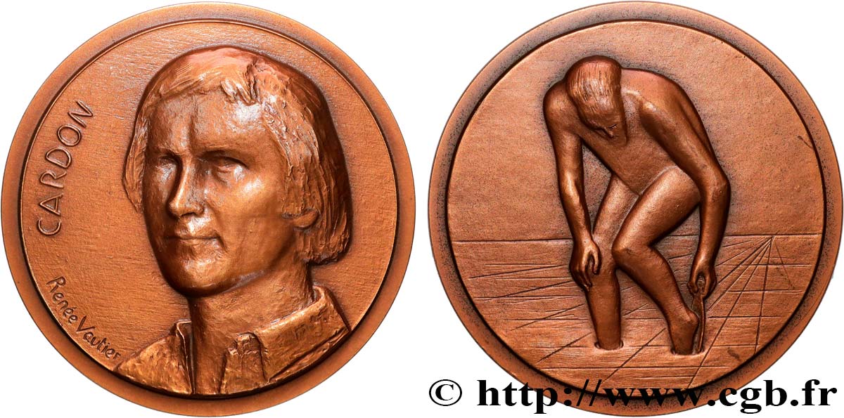 ARTISTES : GRAVEURS, PEINTRES, SCULPTEURS Médaille, Jacques-Armand Cardon, n°1 SUP