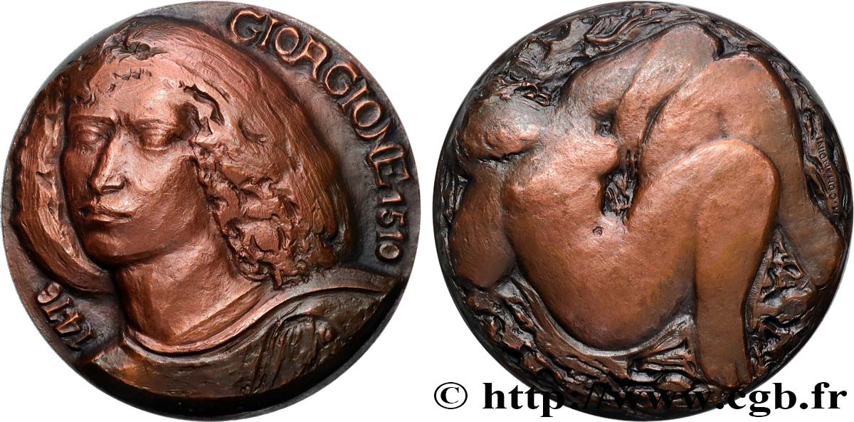 ARTISTS : MUSICIANS, PAINTERS, SCULPTORS Médaille, Giorgione, Giorgio di Castelfranco, n°7 AU