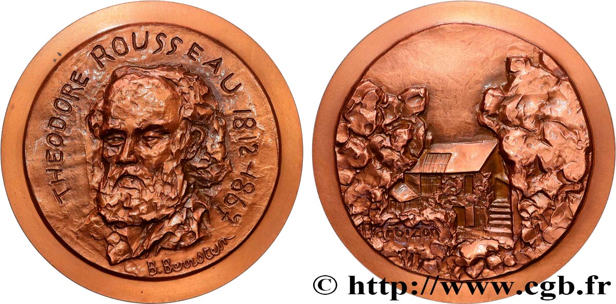 ARTISTS : MUSICIANS, PAINTERS, SCULPTORS Médaille, Théodore Rousseau, n°3 AU