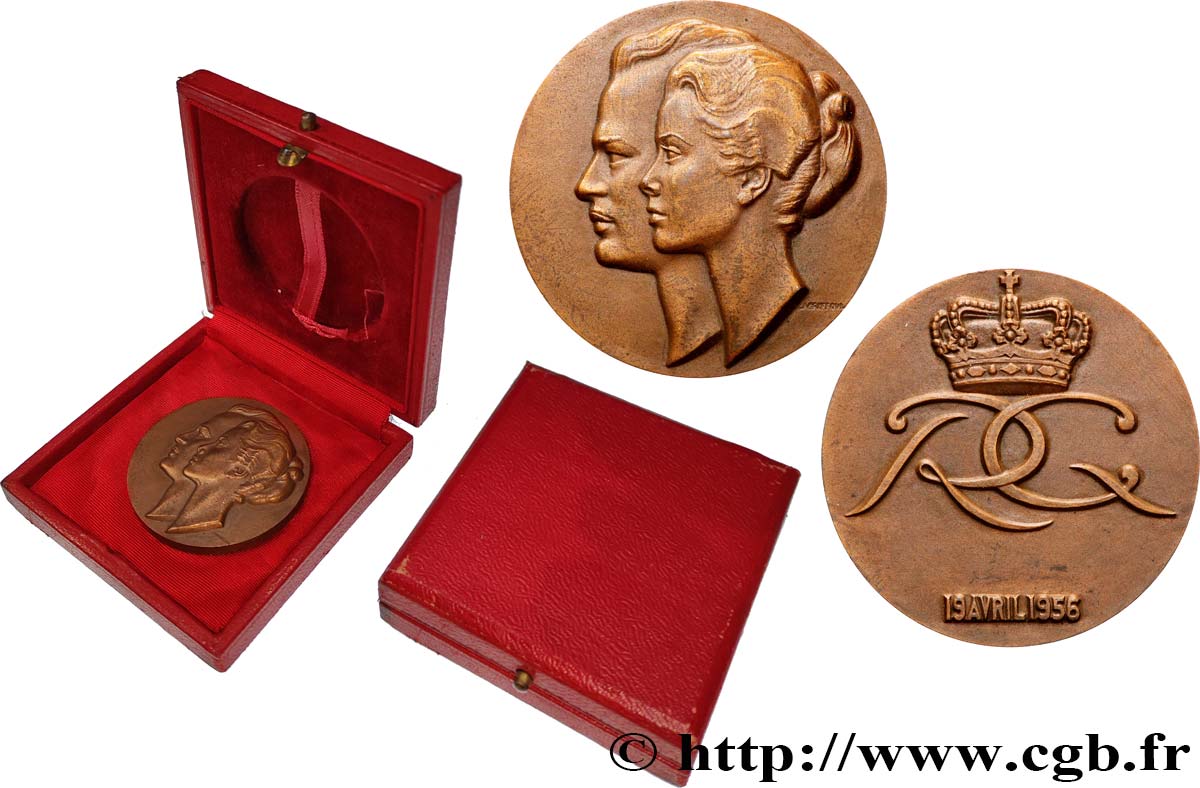 MONACO Médaille, Rainier III et Grace SPL