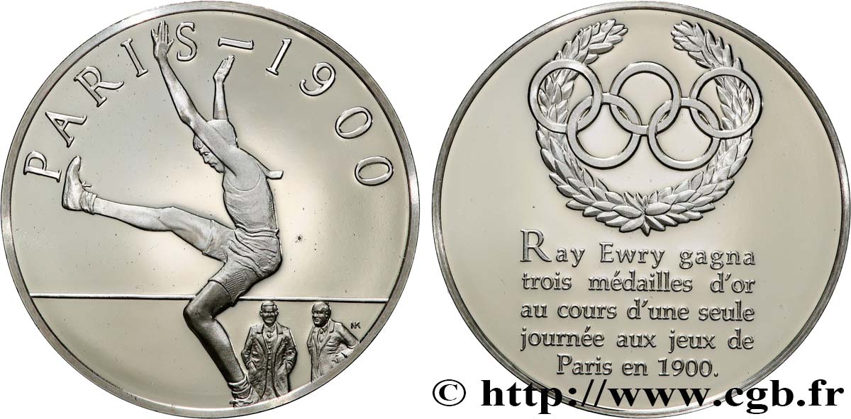 JEUX OLYMPIQUES Médaille, Jeux olympiques de Paris 1900 Proof set