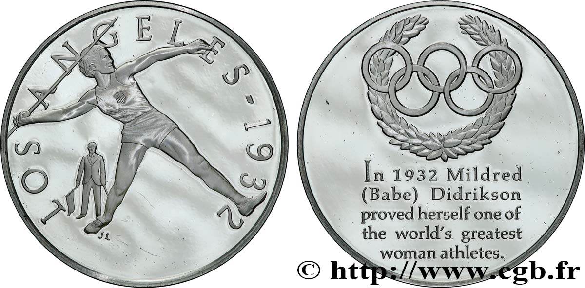 JEUX OLYMPIQUES Médaille, Jeux olympiques de Los Angeles 1932 BE