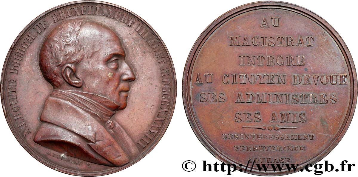 LUIGI FILIPPO I Médaille, Nicolas Jean Rouppe q.SPL