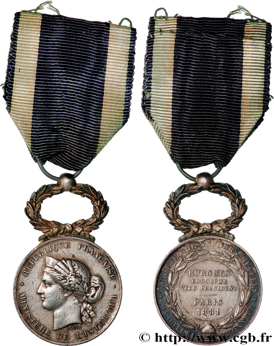 ASSURANCES Médaille, Société de Secours Mutuels TTB