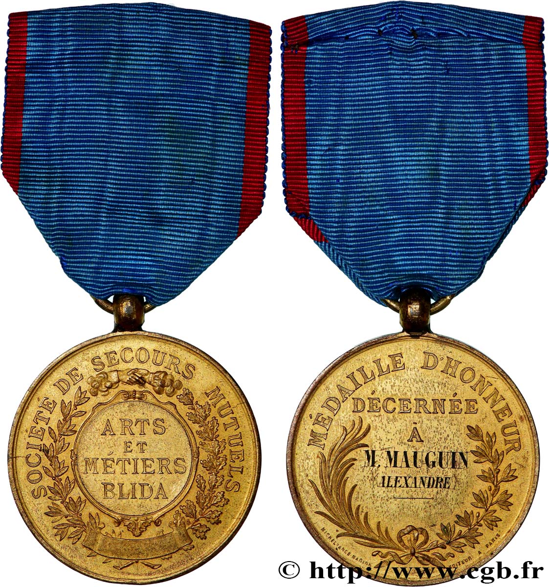 ASSURANCES Médaille, Société de Secours Mutuels, Arts et Métiers SUP