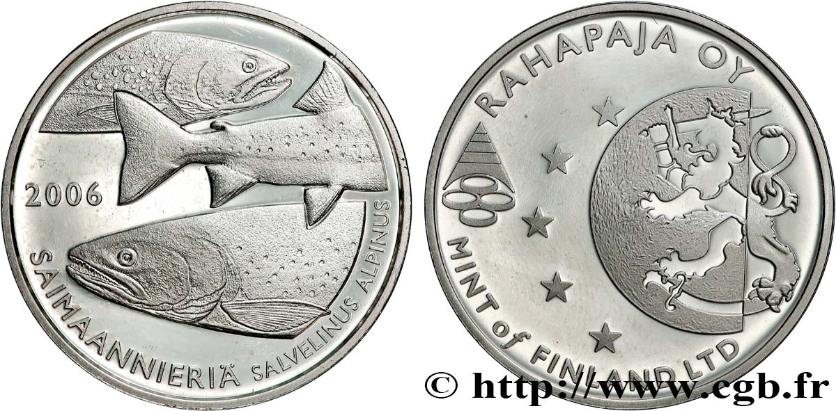 FINNLAND Médaille, Mint of Finland, Saimaanieria Polierte Platte