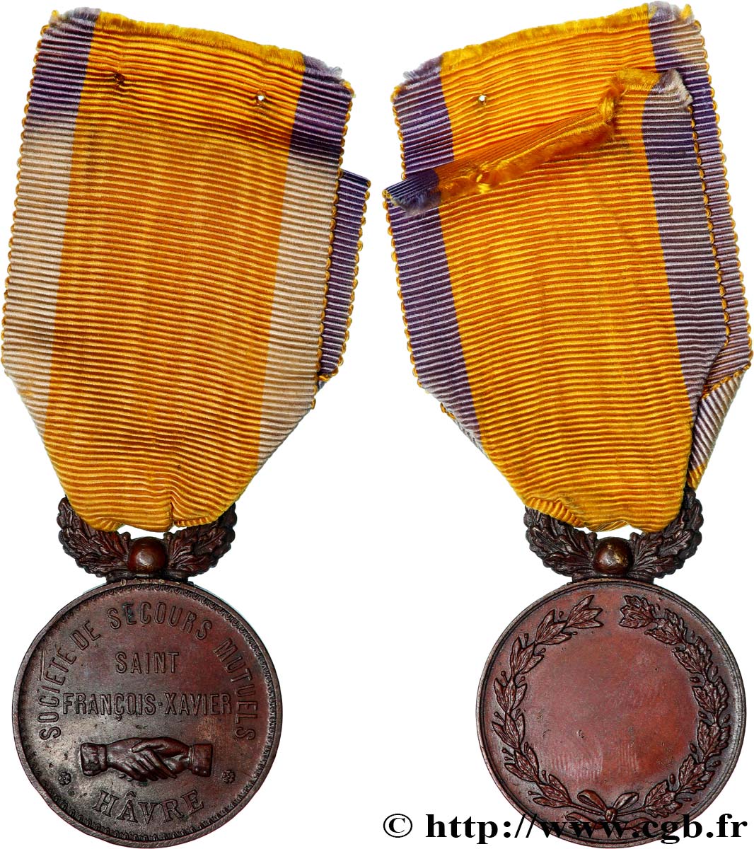 ASSURANCES Médaille, Société de Secours Mutuels Saint François-Xavier TTB+