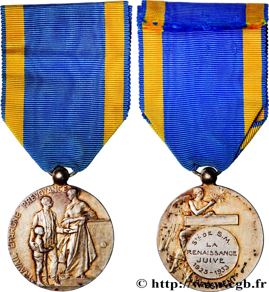 ASSURANCES Médaille, La renaissance juive TTB+