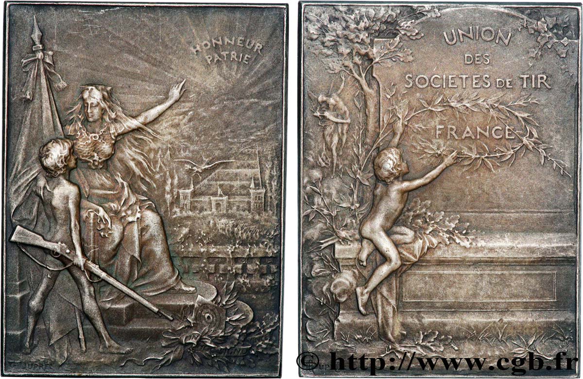 TIR ET ARQUEBUSE Plaquette, Union des Sociétés de tir de France AU