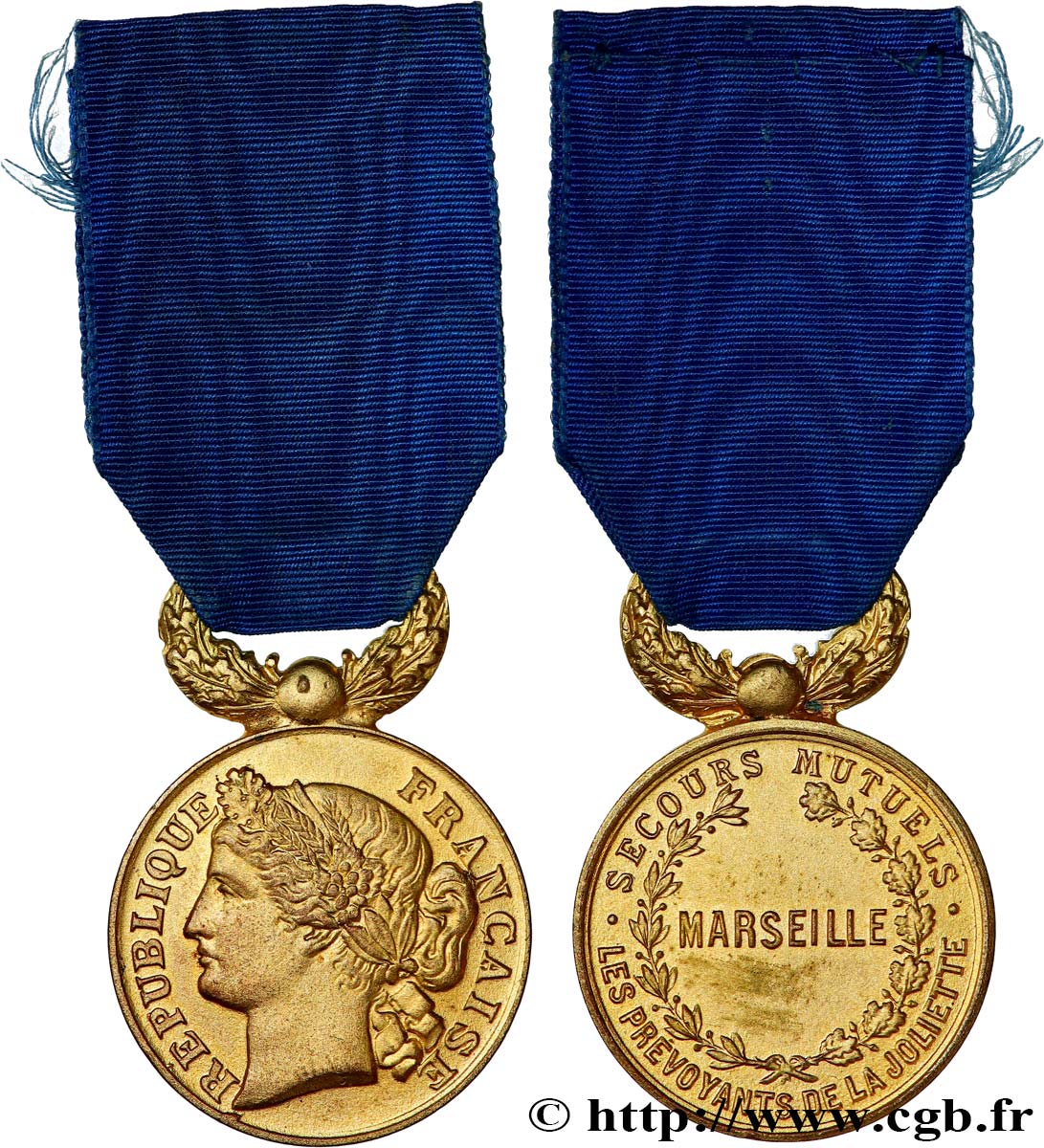 INSURANCES Médaille, Société de Secours Mutuels, Les prévoyants de la Joliette AU