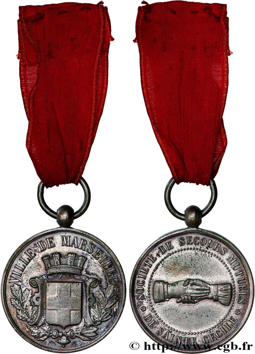 ASSURANCES Médaille, Société de Secours Mutuels de Sainte-Cecile AU