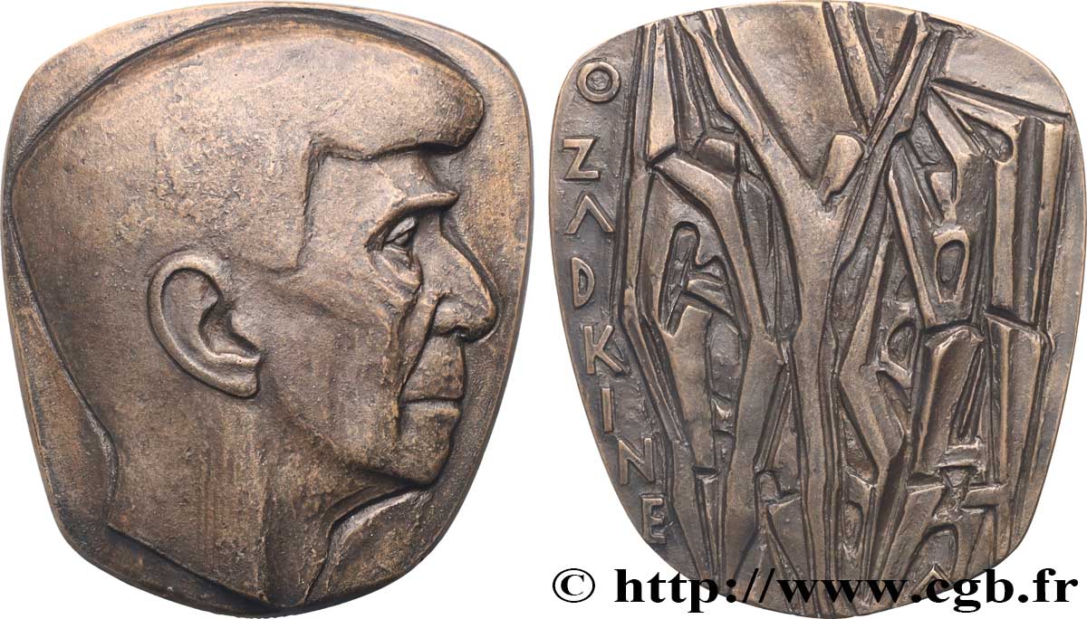 ARTISTS : MUSICIANS, PAINTERS, SCULPTORS Médaille, Ossip Zadkine, n°8 AU