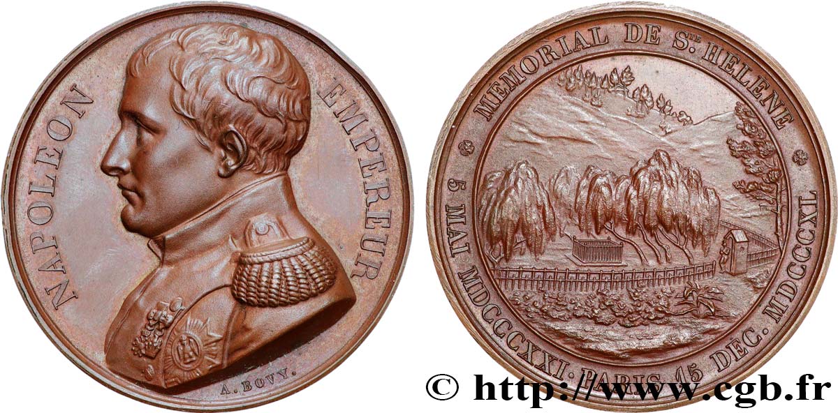 LUIS FELIPE I Médaille du mémorial de St-Hélène EBC+