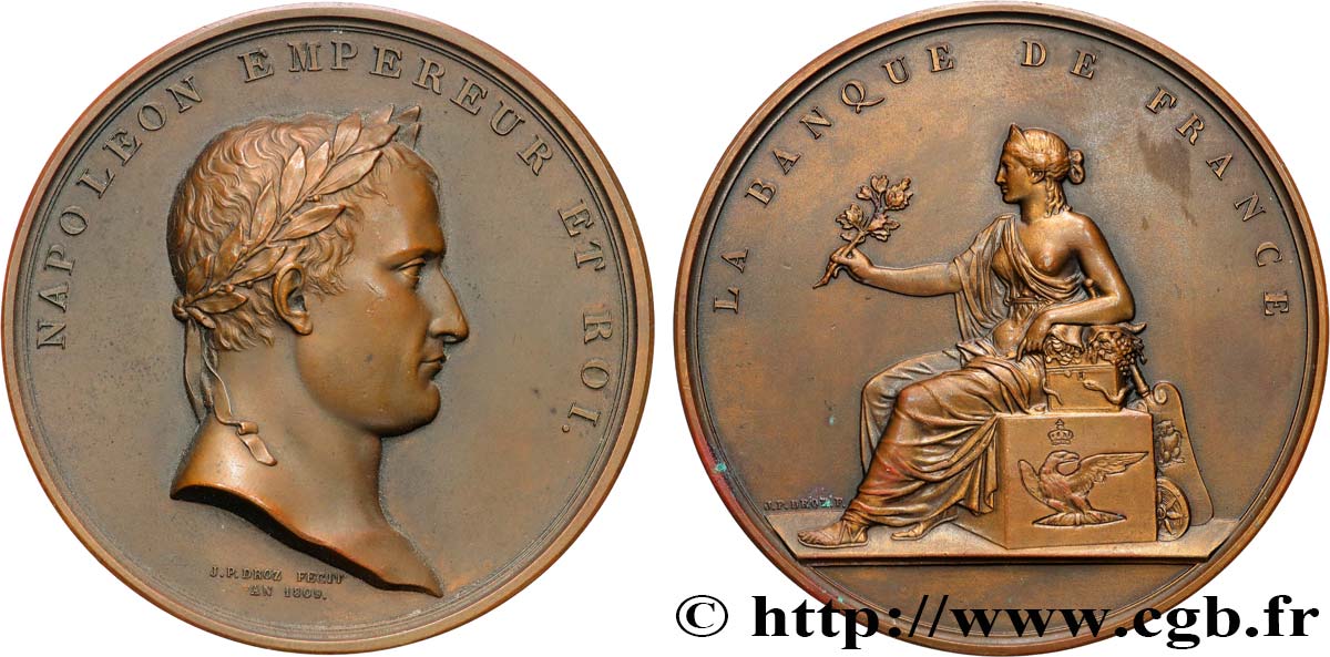PREMIER EMPIRE Médaille, Banque de France, refrappe fme_868384 Médailles