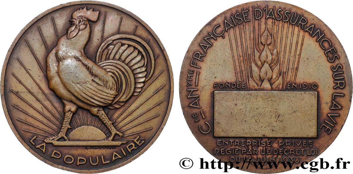 ASSURANCES Médaille, La Populaire TTB