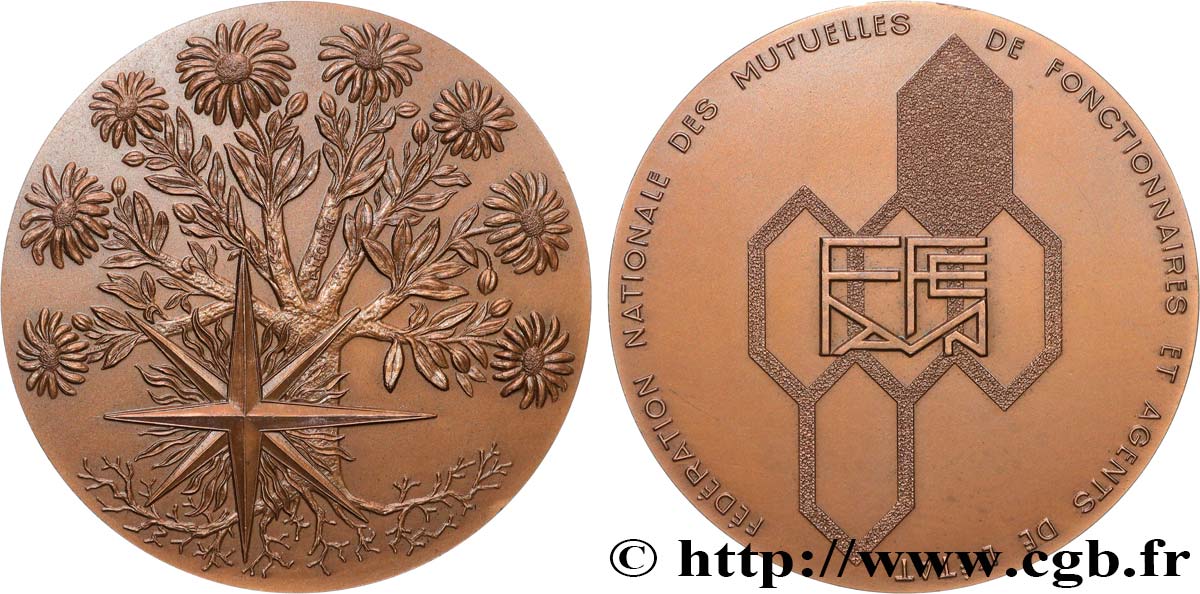 LES ASSURANCES Médaille, Fédération nationale des mutuelles de fonctionnaires et agents de l’État MBC+