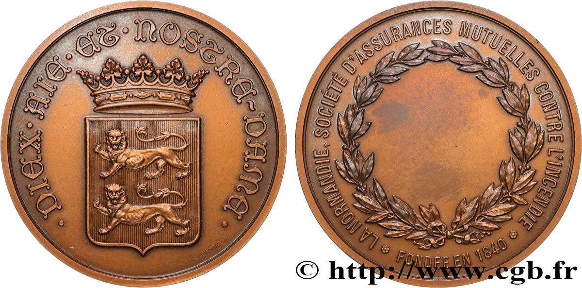 TERCERA REPUBLICA FRANCESA Médaille, La Normandie EBC