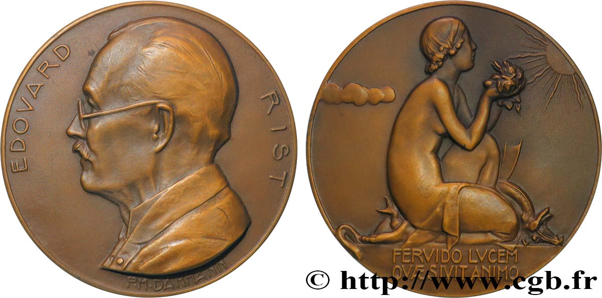 SCIENCES & SCIENTIFIQUES Médaille, Edouard Rist AU