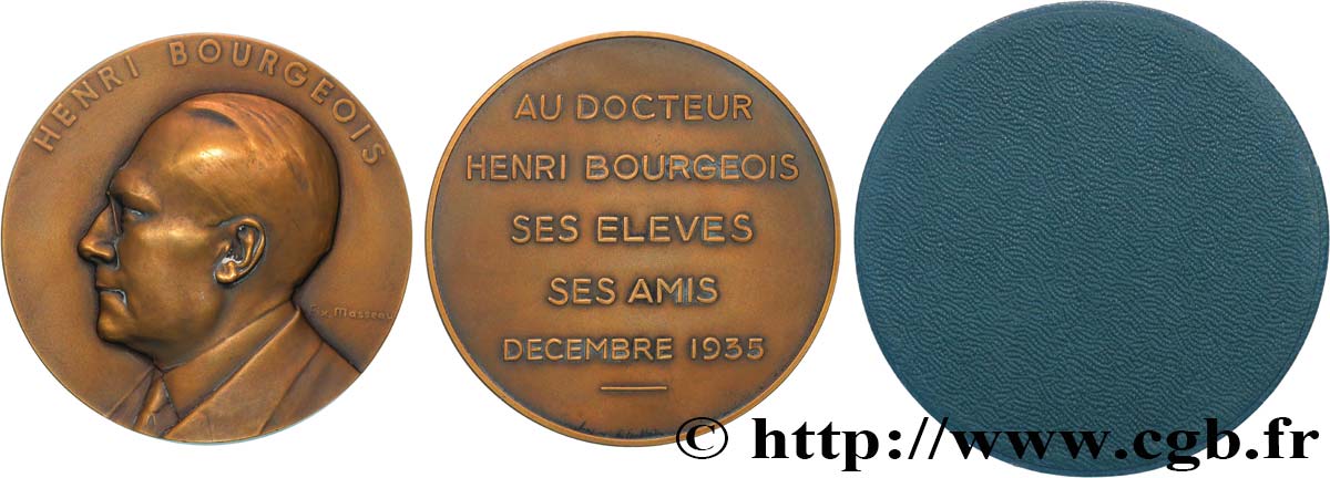 SCIENCES & SCIENTIFIQUES Médaille, Henri Bourgeois SUP