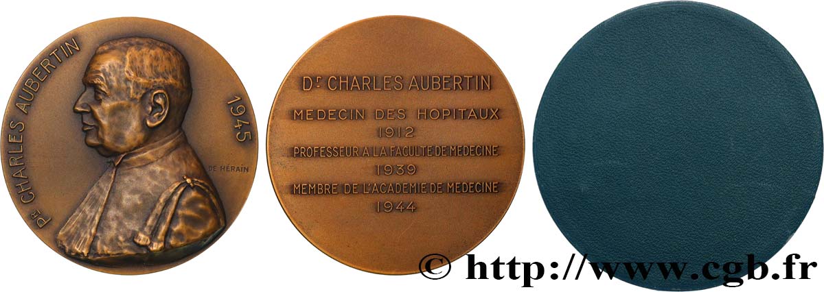 SCIENCES & SCIENTIFIQUES Médaille, Professeur Charles Aubertin VZ