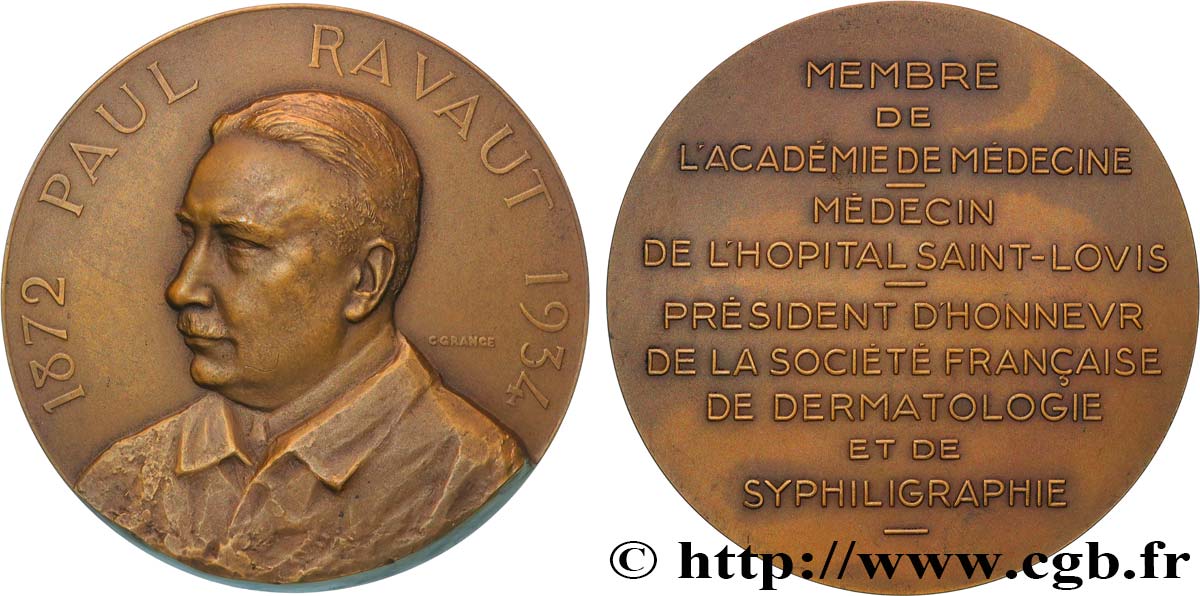 SCIENCES & SCIENTIFIQUES Médaille, Paul Ravaut AU