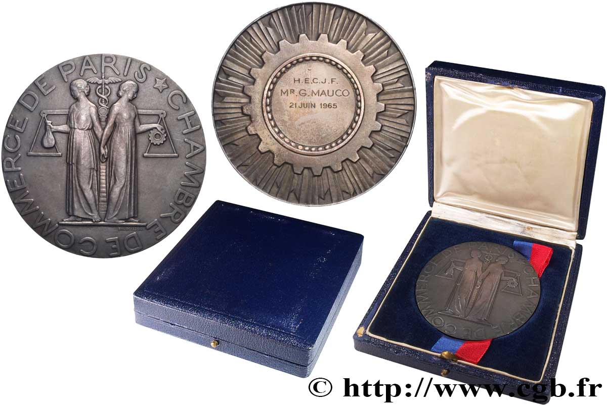 CHAMBERS OF COMMERCE / CHAMBRES DE COMMERCE Médaille, Chambre de commerce de Paris AU
