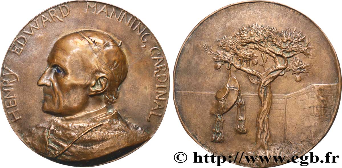 RELIGIOUS MEDALS Fonte, Monseigneur Henry Edward Manning AU