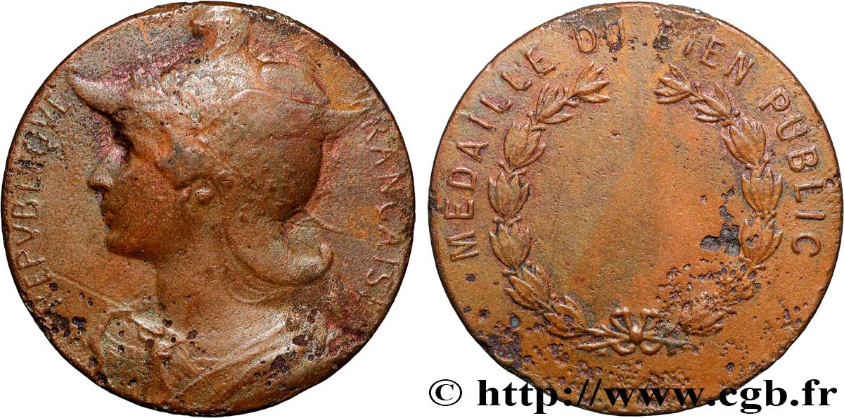 QUATRIÈME RÉPUBLIQUE Médaille du bien public TB+