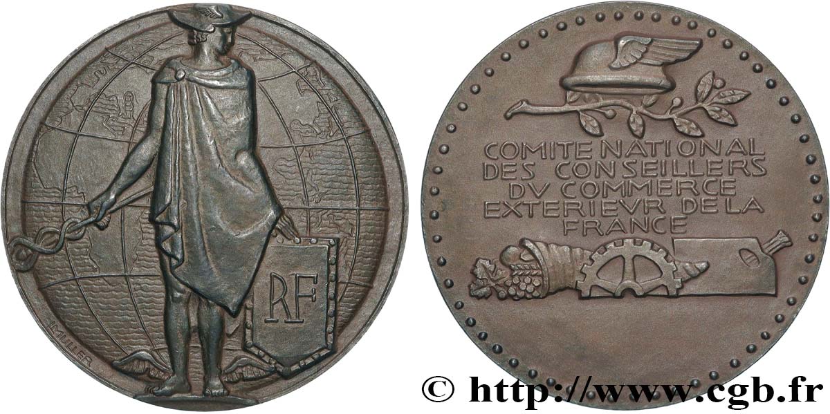 GRUPO DE COMERCIANTES Y FABRICANTES Médaille, Comité national des conseillers du commerce extérieur de la France EBC