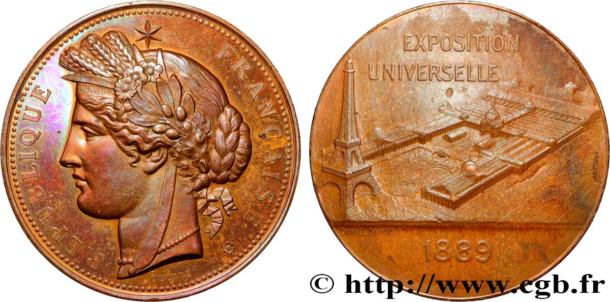 DRITTE FRANZOSISCHE REPUBLIK Médaille, Exposition universelle SS