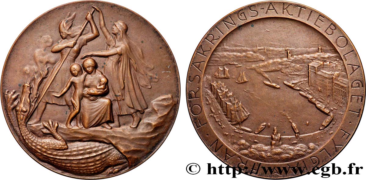 SUÈDE Médaille, Fylgia AU