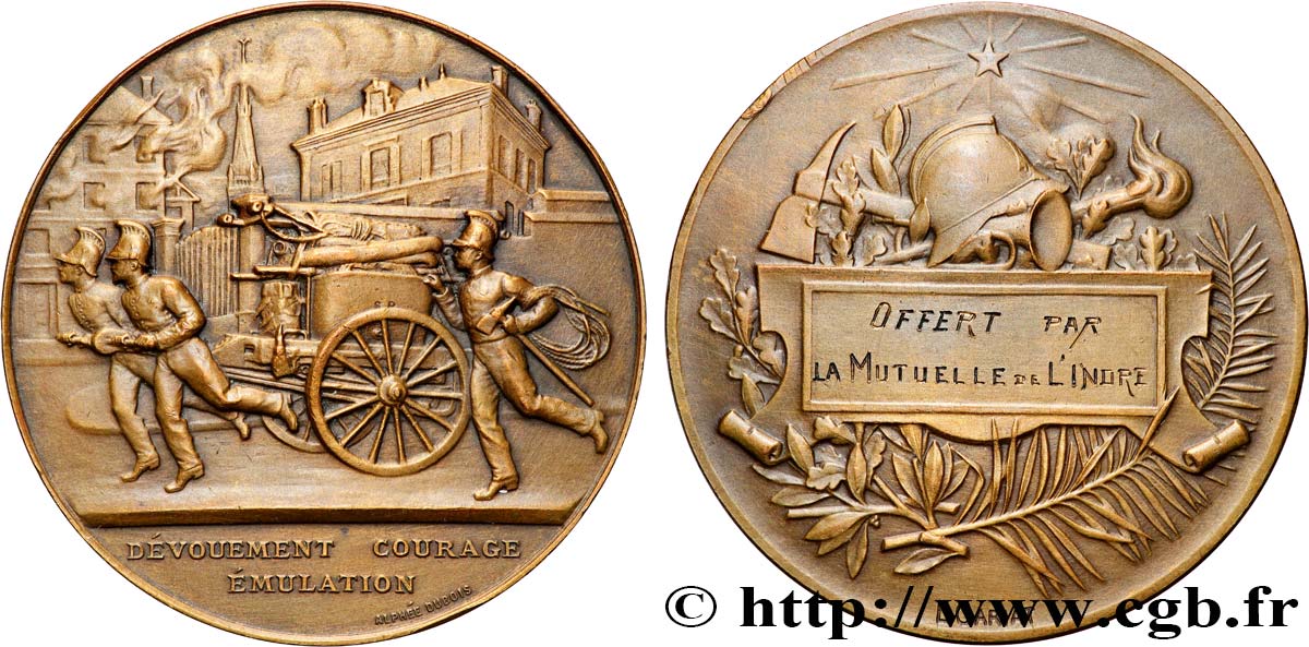 ASSURANCES Médaille, Offert par la mutuelle de l’Indre TTB+