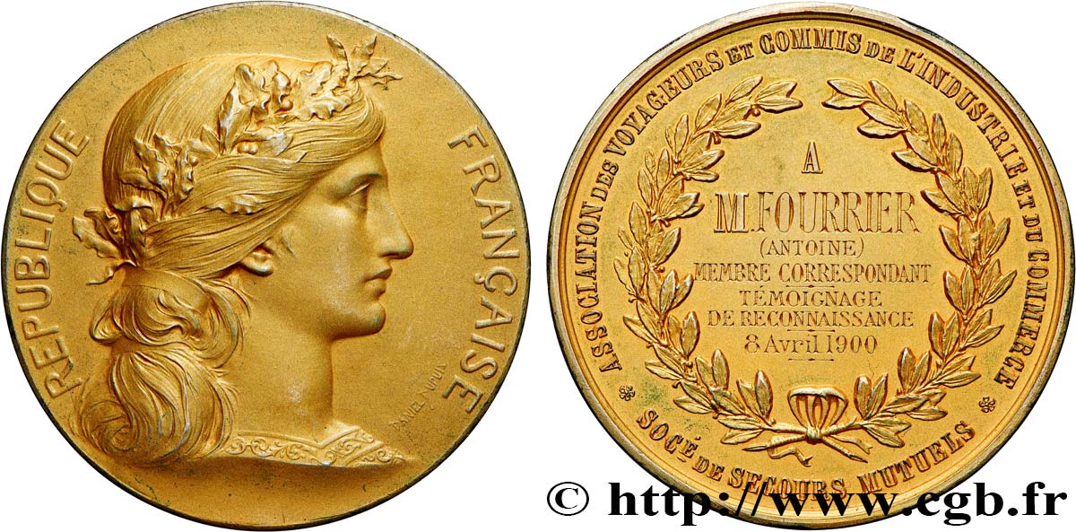 ASSURANCES Médaille, Association des voyageurs et commis de l’industrie et du commerce SUP