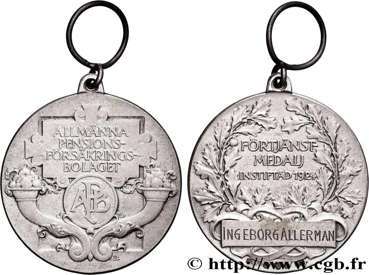 ASSURANCES Médaille de récompense, Allmänna pensions AU
