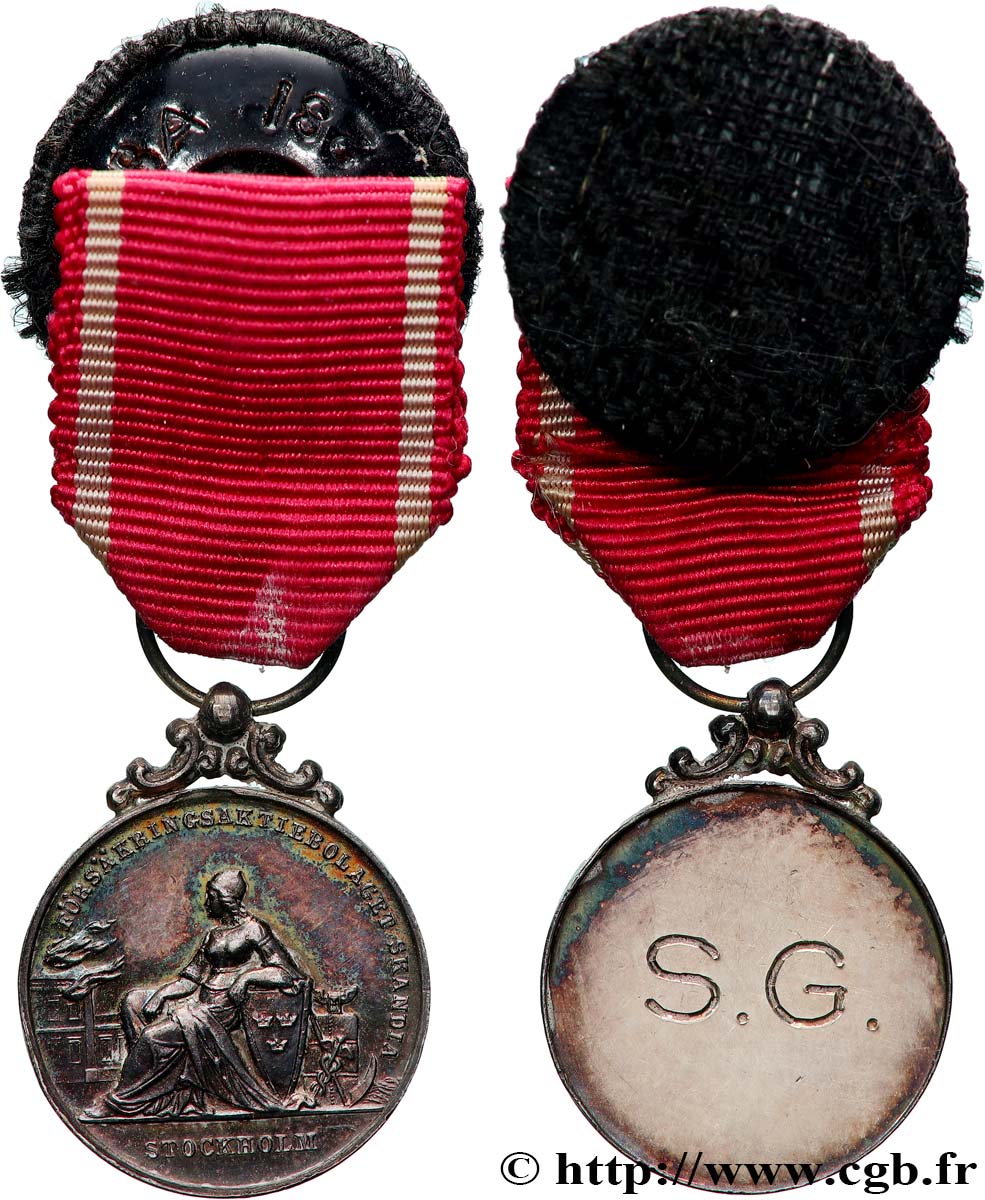 LES ASSURANCES Médaille de récompense, Skandia q.SPL